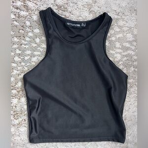 PrettyLittleThing Womens Silk Crop Top
